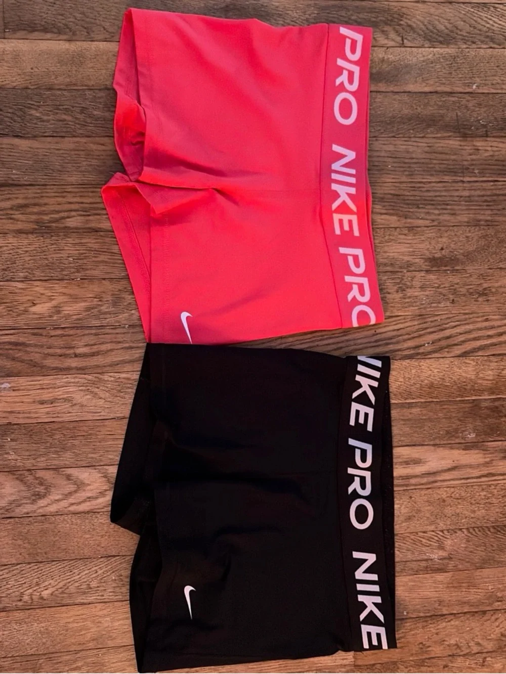 Nike Pro Kids' Compression Shorts - Pink and Black